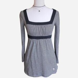 VTG 2000s Abercrombie Navy with White Stripes Babydoll